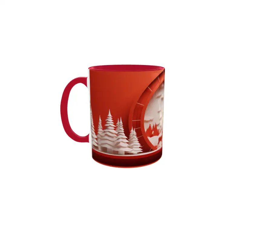 Iarna decor, cana din ceramica, 330ml, model cgs1798